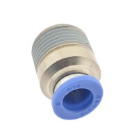 IQS gerade Steckverschraubung mit Außengewinde M3 - R 1/2" mit Innensechskant