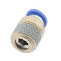 IQS gerade Steckverschraubung mit Außengewinde M3 - R 1/2" mit Innensechskant