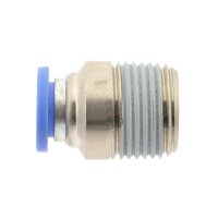 IQS gerade Steckverschraubung mit Außengewinde M3 - R 1/2" mit Innensechskant