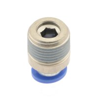 IQS gerade Steckverschraubung mit Außengewinde M3 - R 1/2" mit Innensechskant
