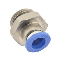 IQS gerade Steckverschraubung mit zylindrischem Außengewinde G 1/8“ - G 1/2"