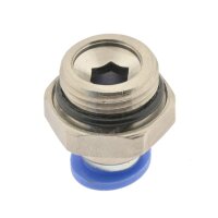 IQS gerade Steckverschraubung mit zylindrischem Außengewinde G 1/8“ - G 1/2"