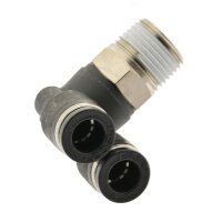 IQS Y - Winkel - Steckverschraubung m. Außengewinde R 1/8“ - R 1/2" IQS-Standard