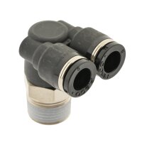 IQS Y - Winkel - Steckverschraubung m. Außengewinde R 1/8“ - R 1/2" IQS-Standard