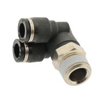 IQS Y - Winkel - Steckverschraubung m. Außengewinde R 1/8“ - R 1/2" IQS-Standard