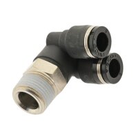 IQS Y - Winkel - Steckverschraubung m. Außengewinde R 1/8“ - R 1/2" IQS-Standard
