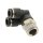 IQS Y - Winkel - Steckverschraubung m. Außengewinde R 1/8“ - R 1/2" IQS-Standard