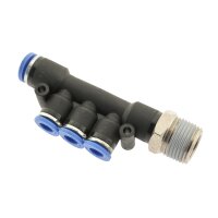 IQS T - Mehrfachverteiler Außengewinde 3...