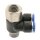 IQS Y-Steckverschraubung mit Innen- und Außengewinde M5 - R 1/2" IQS-Standard