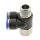 IQS Y-Steckverschraubung mit Innen- und Außengewinde M5 - R 1/2" IQS-Standard