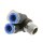 IQS Y-Steckverschraubung mit Innen- und Außengewinde M5 - R 1/2" IQS-Standard