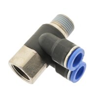 IQS Y-Steckverschraubung zylindrischem Innen- und Außengewinde G 1/8“ - G 1/2"