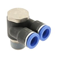 IQS Y Winkel-Steckverschraubung mit Außensechskant und Außengewinde M5 - R 1/2"