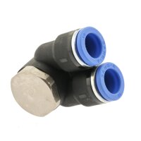 IQS Y Winkel-Steckverschraubung mit Außensechskant und Außengewinde M5 - R 1/2"