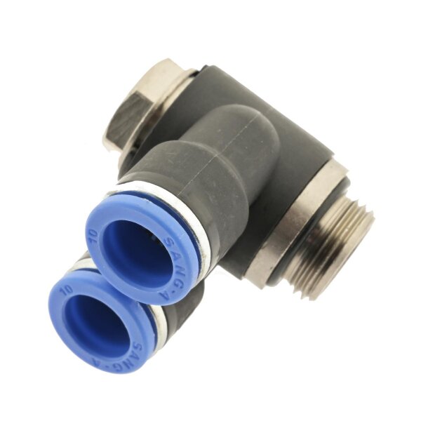 IQS Y Winkel-Steckverschraubung zylindrischem Gewinde M5 - R 1/2" Außensechskant
