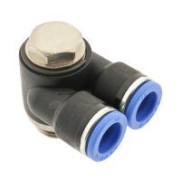 IQS Y Winkel-Steckverschraubung zylindrischem Gewinde M5 - R 1/2" Außensechskant