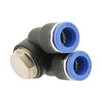 IQS Y Winkel-Steckverschraubung zylindrischem Gewinde M5 - R 1/2" Außensechskant