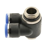 IQS Y Winkel-Steckverschraubung zylindrischem Gewinde M5 - R 1/2" Außensechskant
