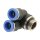 IQS Y Winkel-Steckverschraubung zylindrischem Gewinde M5 - R 1/2" Außensechskant
