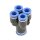 IQS Mehrfachverteiler 4 Fach Steckanschluss reduzierend Durchmesser 6 - 8 mm