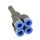 IQS Mehrfachverteiler Stecknippel 4 Fach Steckanschluss reduzierend Ø 6 - 8 mm