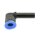 IQS Mini L – Winkel – Steckverbindung mit Stecknippel Durchmesser 3 - 6 mm 90°