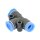 IQS Mini T-Steckverbindung (reduzierend) Steckanschluss Ø 3 mm – 6 mm IQS-Mini