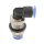 IQS Mini Winkel - Schott – Steckverbindung L-Schott-Steckverbindung Ø: 3 – 6 mm