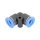 IQS Mini Winkel – Steckverbindung L - Steckverbindung Steckanschluss Ø: 3 – 6 mm