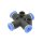 IQS Mini X – Steckverbindung Kreuz - Steckanschluss Ø: 3 – 6 mm Pneumatik