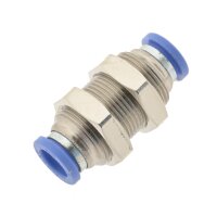 IQS Schott - Steckverbindung aus Messing vernickelt Steckanschluss Ø 4 – 12 mm