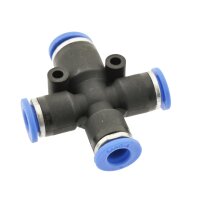 IQS X – Steckverbindung Kreuz – Steckanschluss 3 reduzierte Abgänge Ø 6 - 12 mm
