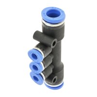 IQS T - Mehrfachverteiler mit 3 reduzierten Abgängen Ø: 4 – 10 mm Pneumatik