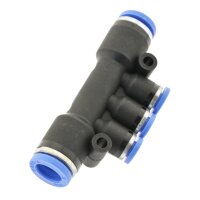 IQS T - Mehrfachverteiler mit 3 reduzierten Abgängen Ø: 4 – 10 mm Pneumatik