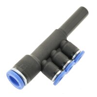 IQS T - Mehrfachverteiler mit 3 reduzierten Abgängen Ø: 4 – 10 mm Stecknippel