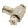 IQS Winkel Drosselrückschlagventil G 1/8“ – G 1/4“ ab- zuluftregelnd Messing