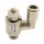 IQS gerades Drosselrückschlagventil G 1/8“ – G 1/4“ ab- zuluftregelnd Messing