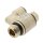IQS gerades Drosselrückschlagventil G 1/8“ – G 1/4“ ab- zuluftregelnd Messing