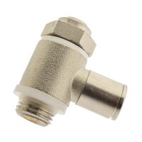 IQS Winkel-Drosselrückschlagventil M 5- G 1/8“ ab- oder zuluftregelnd MSV