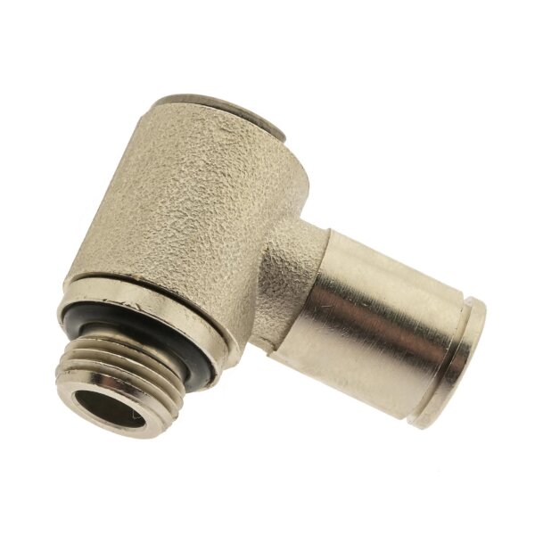 IQS Winkel Steckverschraubung mit Innensechskant M3 - G 3/8" Messing vernickelt