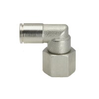 IQS Winkel Steckverschraubung m. Innengewinde G 1/8“ - G 1/4" Messing vernickelt