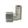 IQS Winkel Steckverschraubung m. Innengewinde G 1/8“ - G 1/4" Messing vernickelt