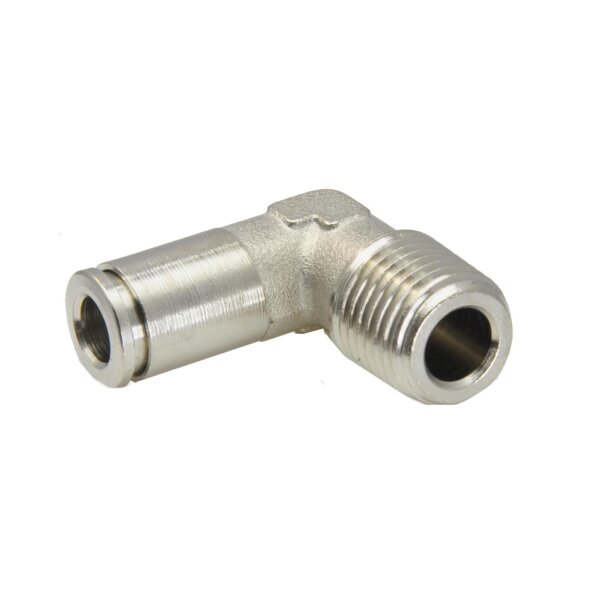 IQS L Steckverschraubung feststehendes Außengewinde  G 1/8“ - G 1/4" Messing v.