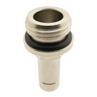 IQS Einschraubtülle mit Steckanschluss M5 - G1/2“ Messing vernickelt Standard