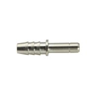 IQS gerader Stecknippel mit Schlauchtülle 6 – 13 mm Messing vernickelt – 150°C