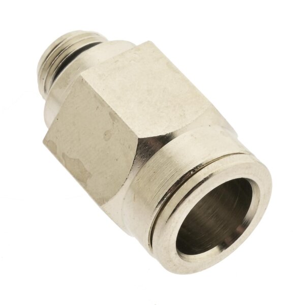 IQS gerade Steckverschraubung Messing vernickelt 3-16mm Pneumatik Verschraubung