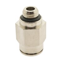 IQS gerade Steckverschraubung Messing vernickelt 3-16mm Pneumatik Verschraubung