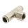 IQS T-Steckanschluss G Innengewinde Messing vernickelt 4–10mm Pneumatik Stecker