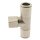 IQS T-Steckanschluss G Innengewinde Messing vernickelt 4–10mm Pneumatik Stecker