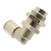 IQS Winkel – Schott - Steckanschluss Messing vernickelt 4–12mm Pneumatik Stecker